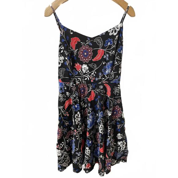 Old Navy Dresses & Skirts - Old Navy Summer Dress Women's Size Large Black Mini Floral Straps